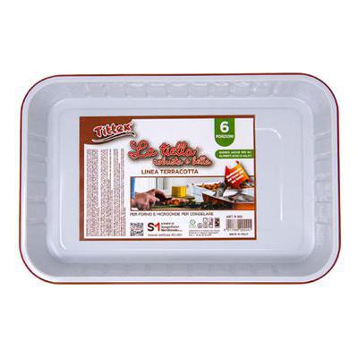 TITTEX LA TIELLA CONTENITORE ALLUMINIO 6PORZIONIX2PZ TERRACO