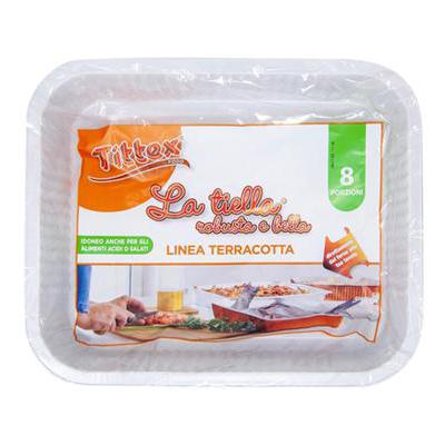 TITTEX LA TIELLA CONTENITORE ALLUMINIO 8PORZIONIX1PZ TERRACO