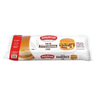 DAILYBREAD HAMBURGER PANINI MORBIDI X 6 PZ GR.300
