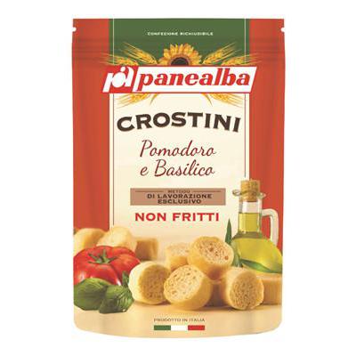 PANEALBA CROSTINI POMODORO E BASILICO GR.100