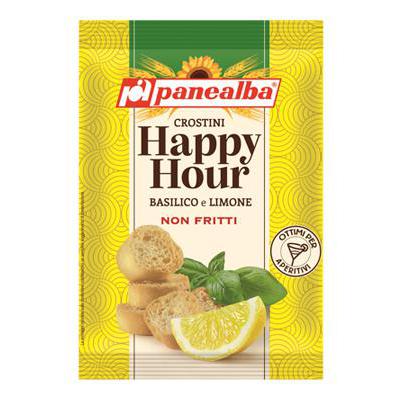 PANEALBA CROSTINI HAPPY HOUR BASILICO LIMONE GR.50