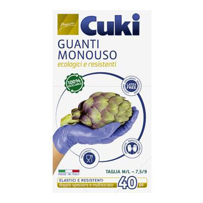 CUKI GUANTI MONOUSO TG.M/L PZ.40 MIS.7,5/9