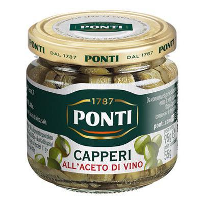 PONTI CAPPERI ACETO VINO GR.95VASO VETRO