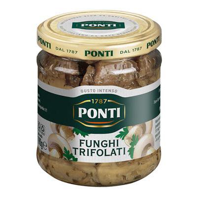 PONTI FUNGHI TRIFOLATI GR.190VASO VETRO