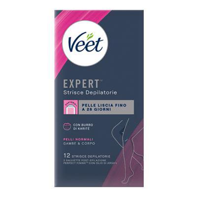 VEET EXPERT STRISCE GAMBE E CORPO PELLI NORMALI X 12 PZ