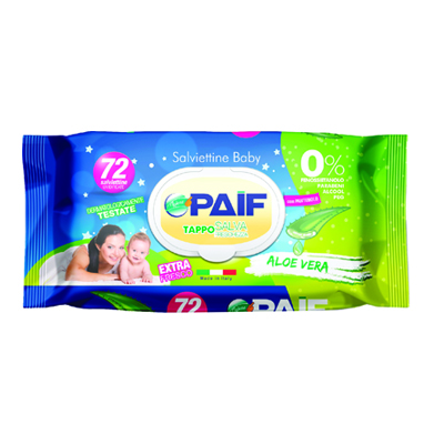 PAIF SALVIETTINE BABY ALOE VERA X72