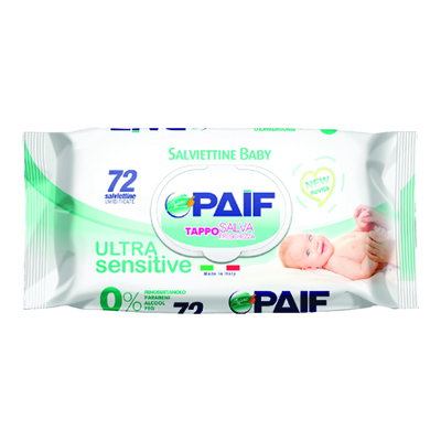 PAIF SALVIETTINE BABY ULTRA SENSITIVE X72