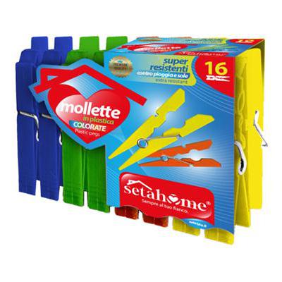 SETAHOME MOLLETTE COLORATE PLASTICA X16PZ