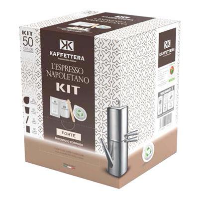 KAFFETTERA CIALDE GUSTO FORTEX 50 PEZZI +        ACCESSORI