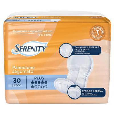 SERENITY PANNOLONE SAGOMATO CON ADESIVO 30PZ