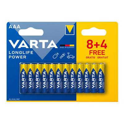 VARTA LONGLIFE POWER 8+4 AAA BOX 68 BLISTER