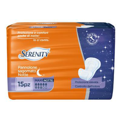 SERENITY PANNOLONE SAGOMATO MAXI NOTTE X 15 PZ