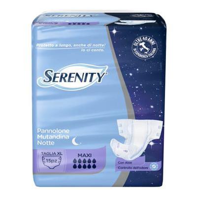 SERENITY PANNOLONE MUTANDINA NOTTE TAGLIA XL X15