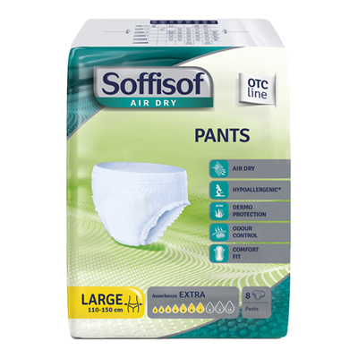 SOFFISOF AIR DRY PULL UP X8 LARGE