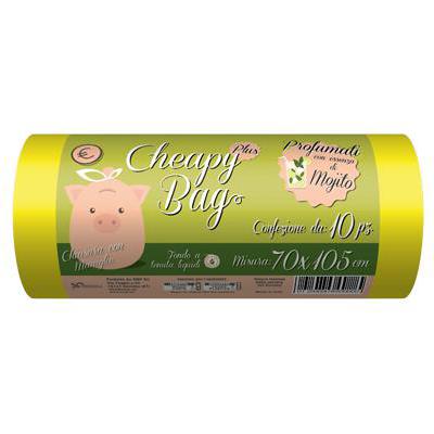 CHEAPY BAG PLUS GIALLO CM.55X70 X15 PEZZI