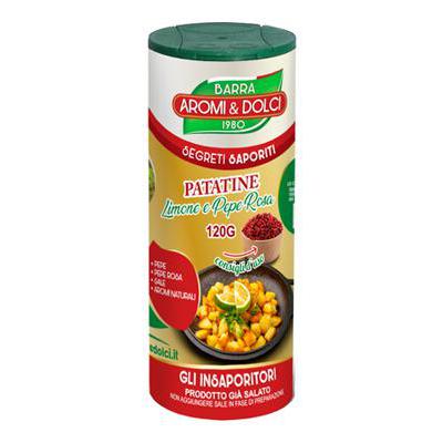 BARRA PET GR.120 INSAPORITOREPATATINE LIMONE/PEPE ROSA