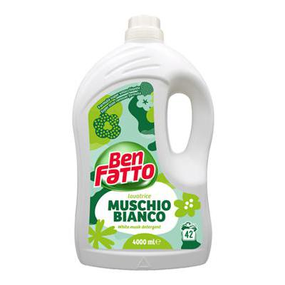 BEN FATTO MUSCHIO BIANCO LIQUIDO 42 LAVAGGI LT.4