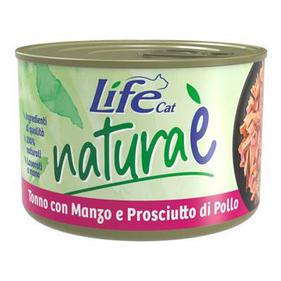 LIFE CAT LATTINA TONNO/MANZO/PROSC.GR.150 GATTO