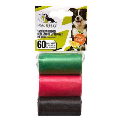 PETS&HUGS SACCH.PROFUMATI IGIENICI ANIMALI 3X20PZ