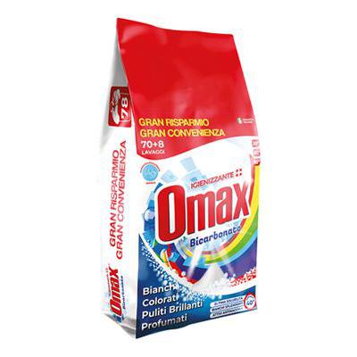 OMAX RIC.POLVERE BICARBONATO 70+8 LAVAGGI KG.4,68