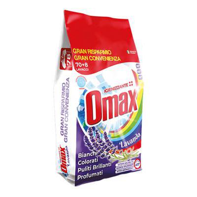 OMAX RICARICA POLVERE LAVANDA70+8 LAVAGGI KG.4,68
