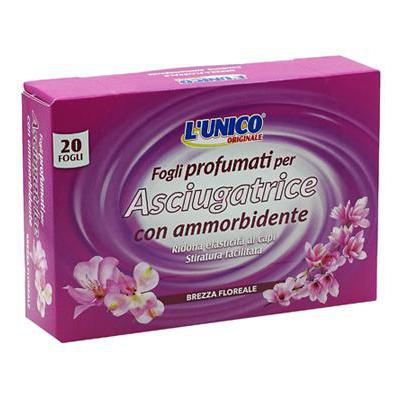 L'UNICO FOGLI PROFUMATI BREZZAFLOREALE ASCIUGATRICE X 20 PZ