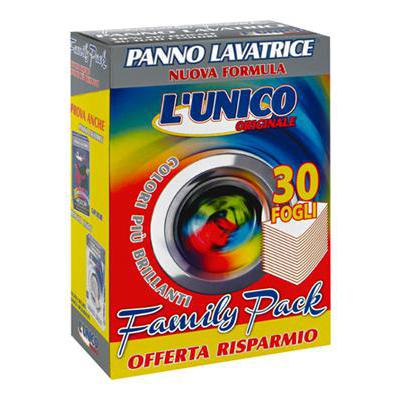 L'UNICO PANNO LAVATRICE X 30 FOGLI