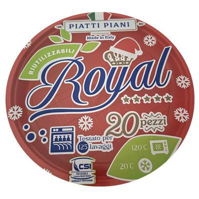 ROYAL PIATTI PIANI RIUTILIZZABILI 20PZ CM21
