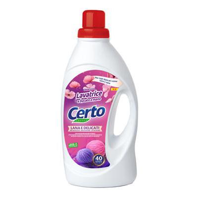 CERTO NEW LAVATRICE LANA E DELICATI 40 LAVAGGI LT.2