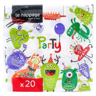 TOVAGLIOLI X20 CM33X33 LITTLEMONSTERS