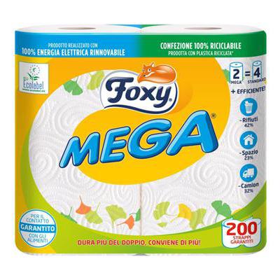 FOXY MEGA CARTA CUCINA 2 ROTOLI 2 VELI DECORATO