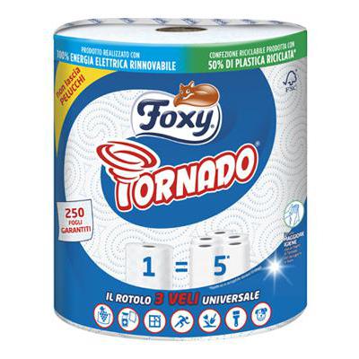 FOXY TORNADO ASCIUGATUTTO X1 ROTOLO 3 VELI