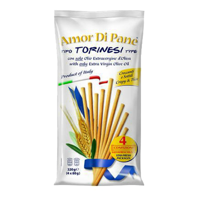 AMOR DI PANE GRISSINI TORINESIGR80X4