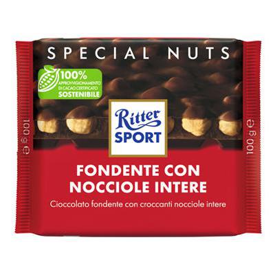 RITTER FONDENTE CON NOCCIOLE INTERE GR.100