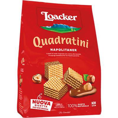 LOACKER WAFER QUADRATINI GR.250 NAPOLITANER