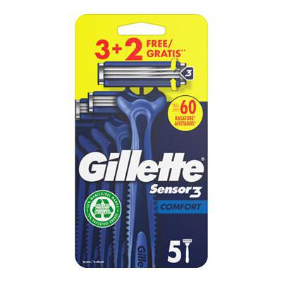 GILLETTE SENSOR3 U&G COMFORT 3+2