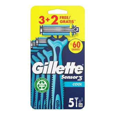 GILLETTE SENSOR3 U&G COOL 3+2