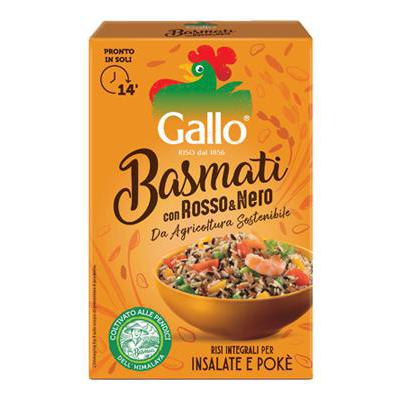 GALLO RISO BASMATI NERO E ROSSO GR.500