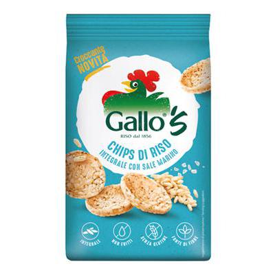 GALLO CHIPS RISO SALE INTEGRALE GR.40