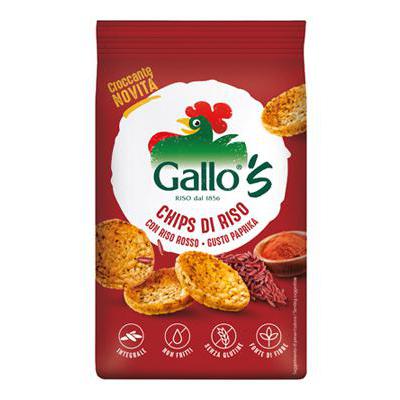 GALLO CHIPS RISO ROSSO CON PAPRIKA GR.40