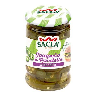 SACLA' JALAPENO RONDELLE IN AGRODOLCE GR.200