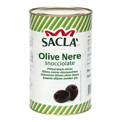 SACLA'OLIVE NERE SNOCCIOLATE KG.4,100 LATTA