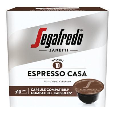 SEGAFREDO ESPRESSO CASA 10 CAPS COMPATIBILI DOLCE GUSTO