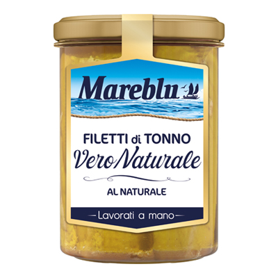 MAREBLU TONNO IN VETRO AL NATURALE GR.180