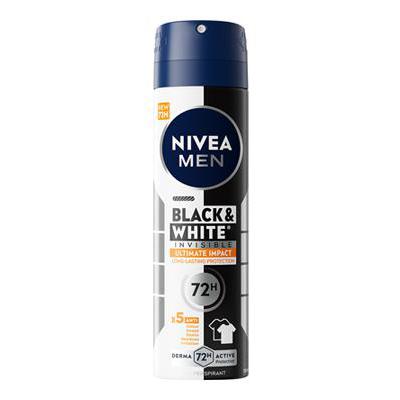 NIVEA DEO SPRAY FOR MEN BLACK&WHITE ML.150 ULTIMATE IMPACT