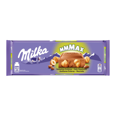 MILKA TAVOLETTA CIOCCOLATO NOCCIOLE INTERE GR.250