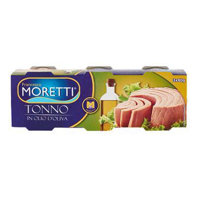 MORETTI FRANCESCO TONNO GR.80X3 OLIO OLIVA