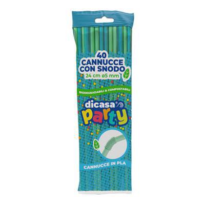 DICASA CANNUCCE VERDI IN PLA X40 PEZZI