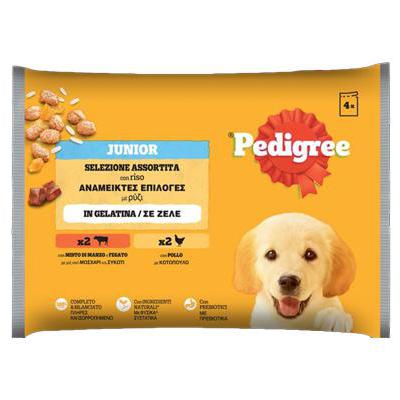 PEDIGREE GR.100X4 JUNIOR MANZO/POLLO
