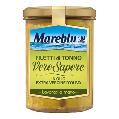 MAREBLU TONNO IN VETRO OLIO EXTRAVERGINE GR.180